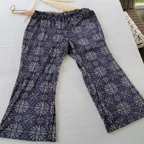 TAHARI 2 Piece Pajama Pant Set Women's Navy Blue Sleep Wear Size 3X NEW - Picture 8 of 13